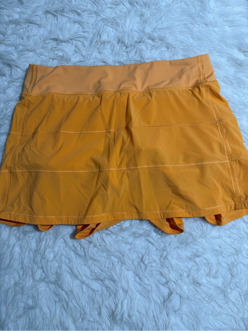 Lululemon Size 10 Athletic Skort Orange Tennis Golf Workout Skirt Shorts Running